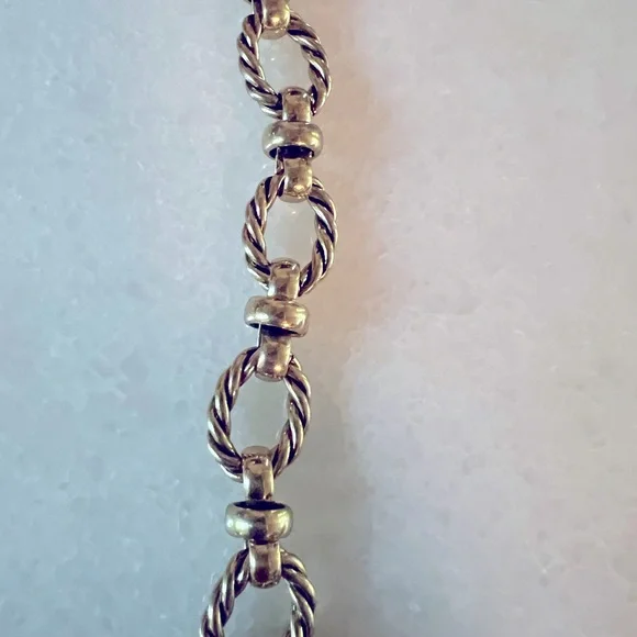 Sea Stars Rhinestones Bronze Necklace - Picture 5 of 8